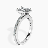Platinum Lumina Halo Lab Diamond Eternity Ring standing product image one