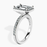 Platinum Lumina Halo Lab Diamond Eternity Ring standing product image one