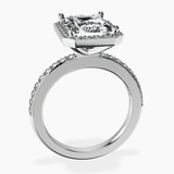 Platinum Lumina Halo Lab Diamond Eternity Ring side right image one