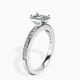 Platinum Lumina Halo Lab Diamond Eternity Ring standing product image one