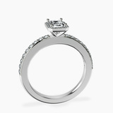 Platinum Lumina Halo Lab Diamond Eternity Ring side right image one