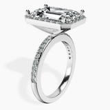 Platinum Lumina Halo Lab Diamond Eternity Ring standing product image one
