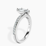 Platinum Lumina Halo Lab Diamond Eternity Ring standing product image one