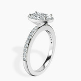 Platinum Lumina Halo Lab Diamond Eternity Ring standing product image one