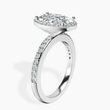 Platinum Lumina Halo Lab Diamond Eternity Ring standing product image one