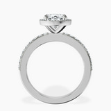 Platinum Lumina Halo Lab Diamond Eternity Ring side right image one