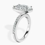 Platinum Lumina Halo Lab Diamond Eternity Ring standing product image one
