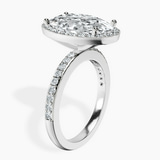 Platinum Lumina Halo Lab Diamond Eternity Ring standing product image one