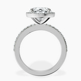 Platinum Lumina Halo Lab Diamond Eternity Ring side right image one