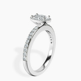 Platinum Lumina Halo Lab Diamond Eternity Ring standing product image one