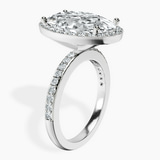 Platinum Lumina Halo Lab Diamond Eternity Ring standing product image one