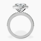 Platinum Lumina Halo Lab Diamond Eternity Ring side right image one