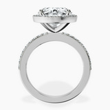 Platinum Lumina Halo Lab Diamond Eternity Ring side right image one