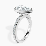 Platinum Lumina Halo Lab Diamond Eternity Ring standing product image one