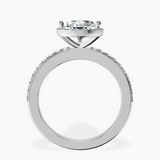 Platinum Lumina Halo Lab Diamond Eternity Ring side right image one