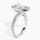 Platinum Lumina Halo Lab Diamond Eternity Ring standing product image one