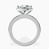 Platinum Lumina Halo Lab Diamond Eternity Ring side right image one