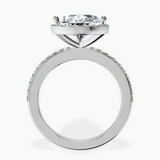 Platinum Lumina Halo Lab Diamond Eternity Ring side right image one
