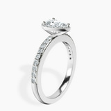 Platinum Lumina Halo Lab Diamond Eternity Ring standing product image one