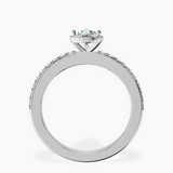 Platinum Lumina Halo Lab Diamond Eternity Ring side right image one