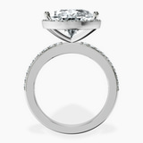 Platinum Lumina Halo Lab Diamond Eternity Ring side right image one