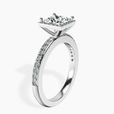 Platinum Lumina Halo Lab Diamond Eternity Ring standing product image one