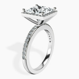 Platinum Lumina Halo Lab Diamond Eternity Ring standing product image one