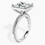 Platinum Lumina Halo Lab Diamond Eternity Ring standing product image one
