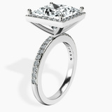 Platinum Lumina Halo Lab Diamond Eternity Ring standing product image one