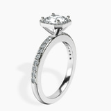 Platinum Lumina Halo Lab Diamond Eternity Ring standing product image one