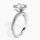 Platinum Lumina Halo Lab Diamond Eternity Ring standing product image one
