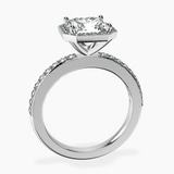 Platinum Lumina Halo Lab Diamond Eternity Ring side right image one