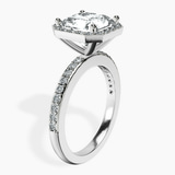 Platinum Lumina Halo Lab Diamond Eternity Ring standing product image one