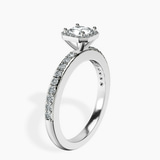 Platinum Lumina Halo Lab Diamond Eternity Ring standing product image one