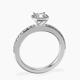 Platinum Lumina Halo Lab Diamond Eternity Ring side right image one