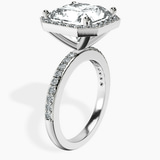 Platinum Lumina Halo Lab Diamond Eternity Ring standing product image one