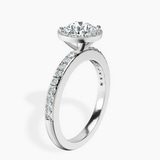 Platinum Lumina Halo Lab Diamond Eternity Ring standing product image one