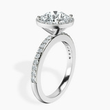 Platinum Lumina Halo Lab Diamond Eternity Ring standing product image one