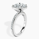 Platinum Lumina Halo Lab Diamond Eternity Ring standing product image one