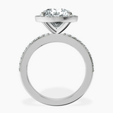Platinum Lumina Halo Lab Diamond Eternity Ring side right image one