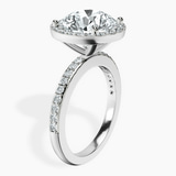Platinum Lumina Halo Lab Diamond Eternity Ring standing product image one