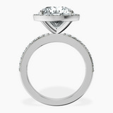 Platinum Lumina Halo Lab Diamond Eternity Ring side right image one
