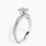 Platinum Lumina Halo Lab Diamond Eternity Ring standing product image one