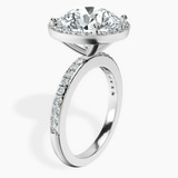 Platinum Lumina Halo Lab Diamond Eternity Ring standing product image one
