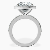 Platinum Lumina Halo Lab Diamond Eternity Ring side right image one