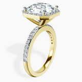 10kt Yellow Gold Lumina Halo Lab Diamond Eternity Ring standing product image one