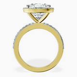 10kt Yellow Gold Lumina Halo Lab Diamond Eternity Ring side right image one