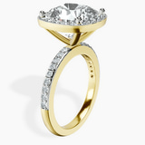 18kt Yellow Gold Lumina Halo Lab Diamond Eternity Ring standing product image one