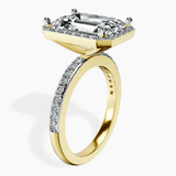 10kt Yellow Gold Lumina Halo Lab Diamond Eternity Ring standing product image one