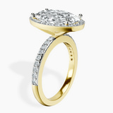 10kt Yellow Gold Lumina Halo Lab Diamond Eternity Ring standing product image one